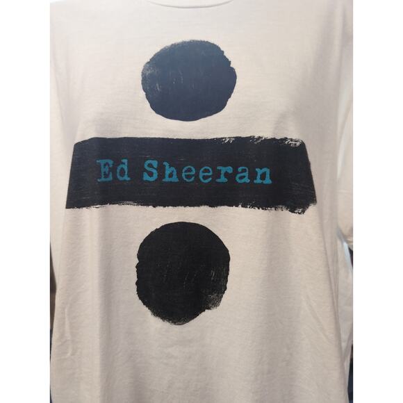 ED SHEERAN Divide Concert Tour T-SHIRT Adult X-Large 100% cotton official - Picture 2 of 6
